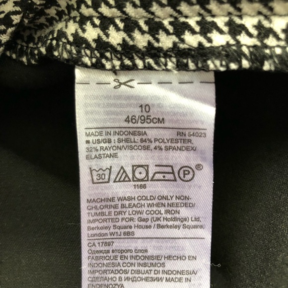 Banana Republic houndstooth sheath dress size 10 - Picture 7 of 12